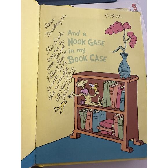 LOT x 7 Dr. Seuss Books Dictionary Big Dog One Fish Cat in Hat Wocket Pocket - Picture 6 of 16